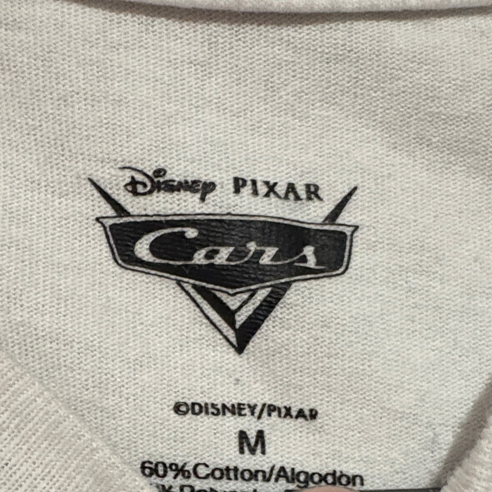 Disney Pixar Cars Lightning McQueen White Graphic Tee - Picture 2 of 3
